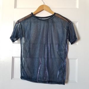 Metallic Mesh Shirt